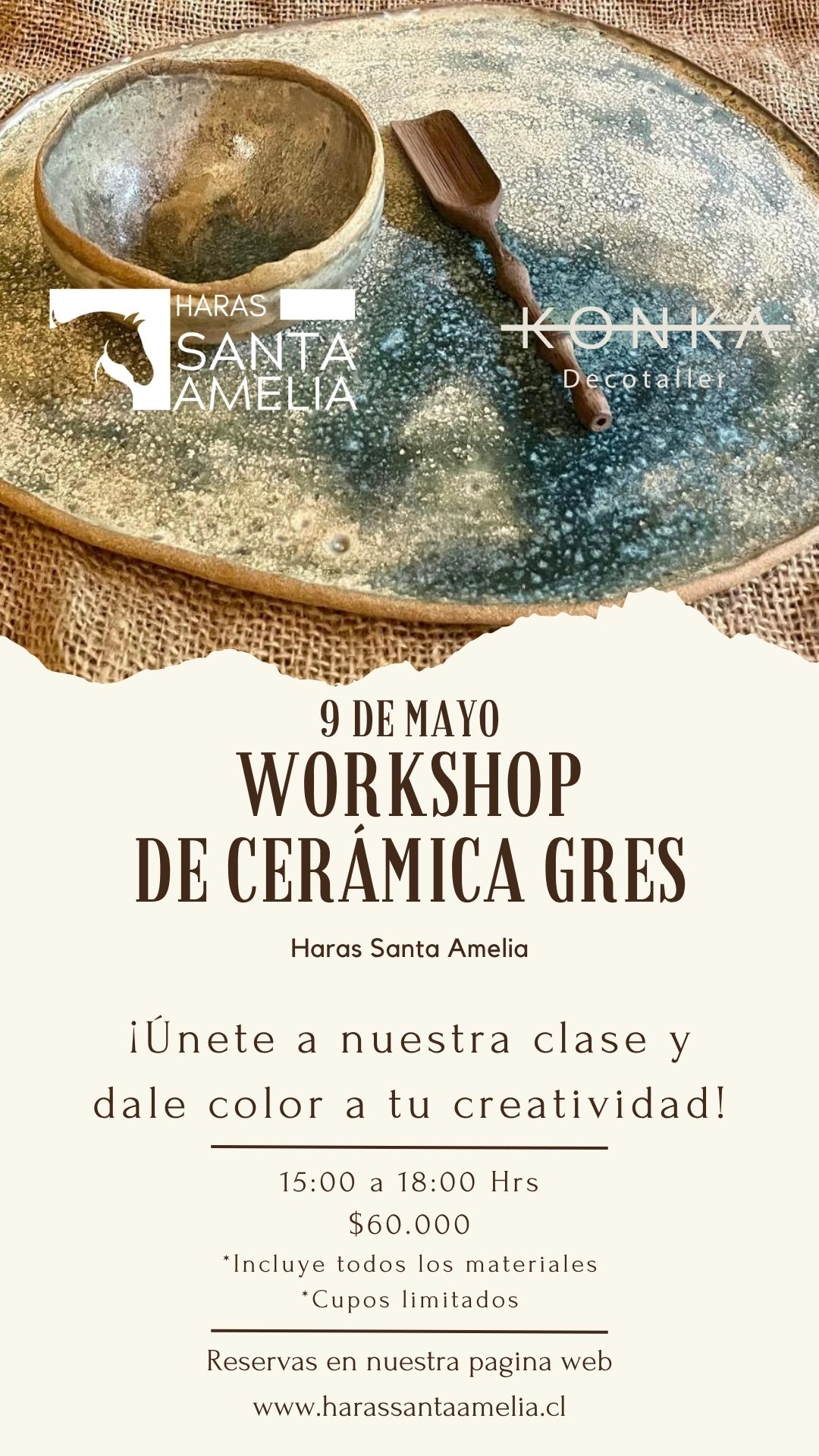 Workshop de Cerámica Gres - Haras Santa Amelia
